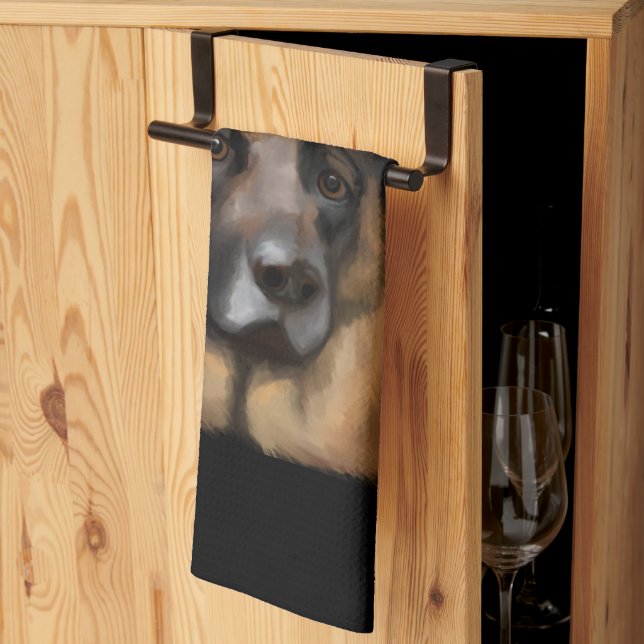 GERMAN SHEPHERD        TEA TOWEL (Thirds Fold)