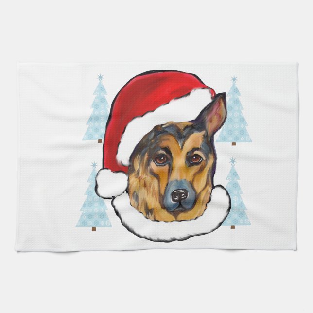 GERMAN SHEPHERD TEA TOWEL (Horizontal)