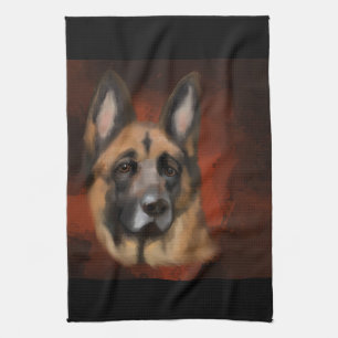 GERMAN SHEPHERD     TEA TOWEL