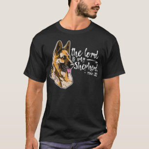 German Shepherd The Lord Is My Shepherd Psalm 23 B T-Shirt