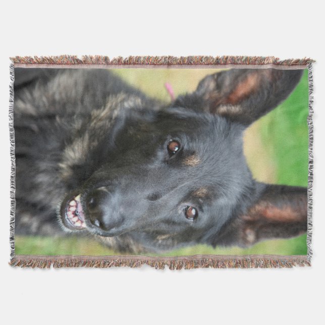 German Shepherd Throw Blanket (Front)