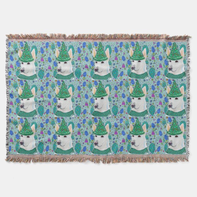 GERMAN SHEPHERD  THROW BLANKET (Front)