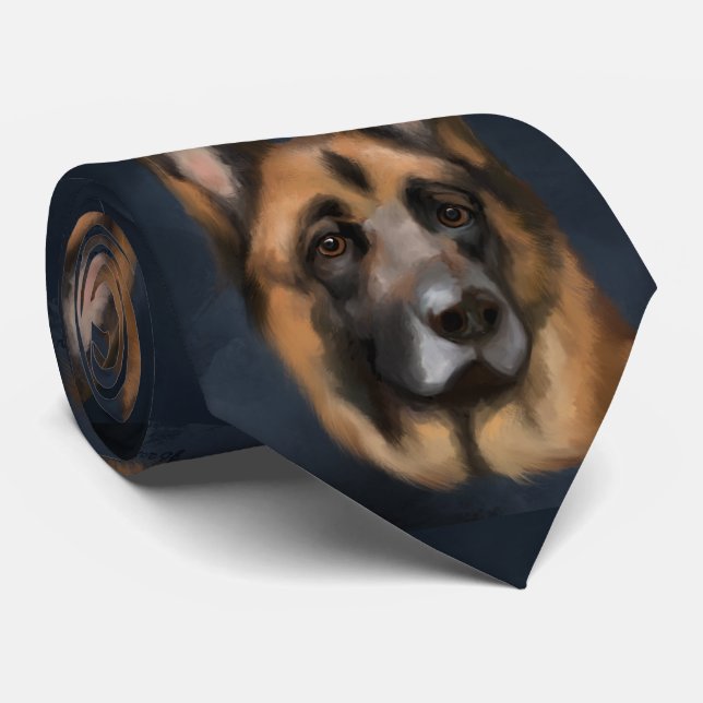 GERMAN SHEPHERD     TIE (Rolled)