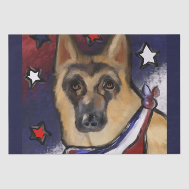 GERMAN SHEPHERD           TISSUE PAPER (Front)