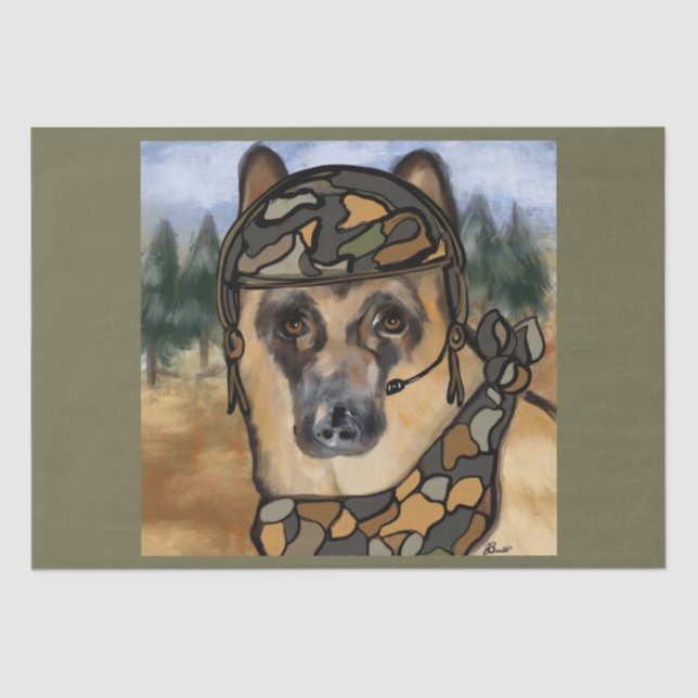 GERMAN SHEPHERD        TISSUE PAPER (Front)