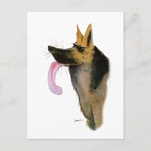 German Shepherd, tony fernandes Postcard (Front)