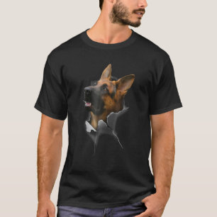 German Shepherd Torn  Dog  Dog Owner T-Shirt