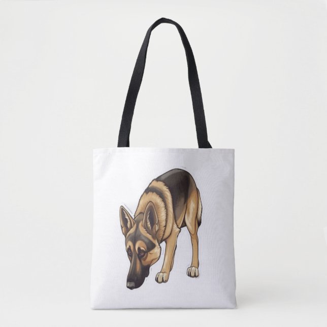 German Shepherd Tracking  Tote Bag (Front)
