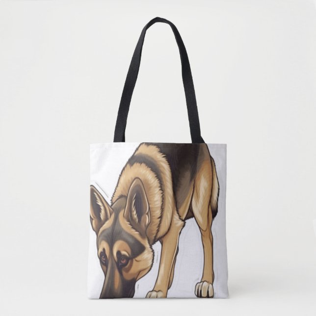 German Shepherd Tracking  Tote Bag (Front)