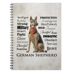 German Shepherd Traits Notebook