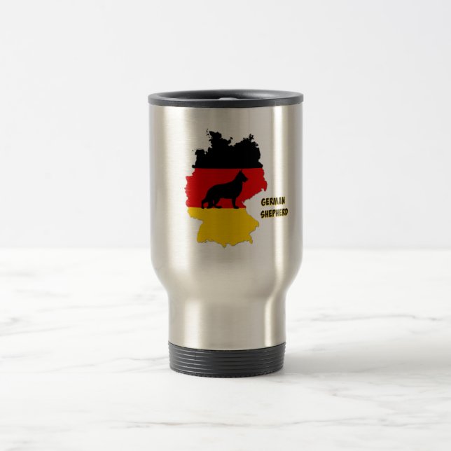 German Shepherd Travel Mug (Center)