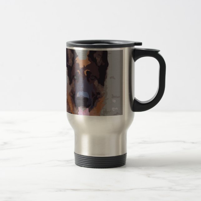 German shepherd travel mug (Right)