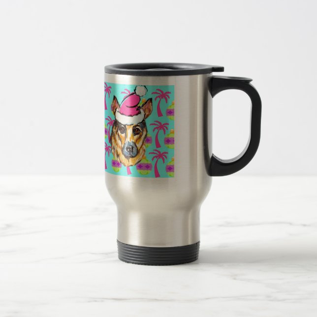 GERMAN SHEPHERD TRAVEL MUG (Right)