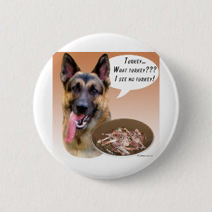 German Shepherd Turkey 6 Cm Round Badge