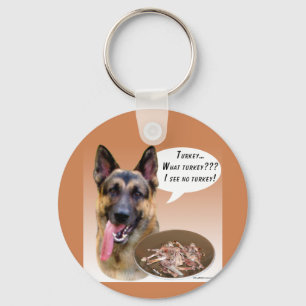German Shepherd Turkey Key Ring