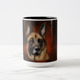 GERMAN SHEPHERD   Two-Tone COFFEE MUG
