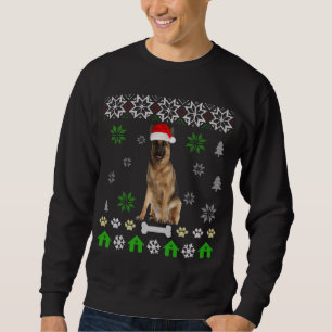 German Shepherd Ugly Christmas-German Shepherd Dog Sweatshirt