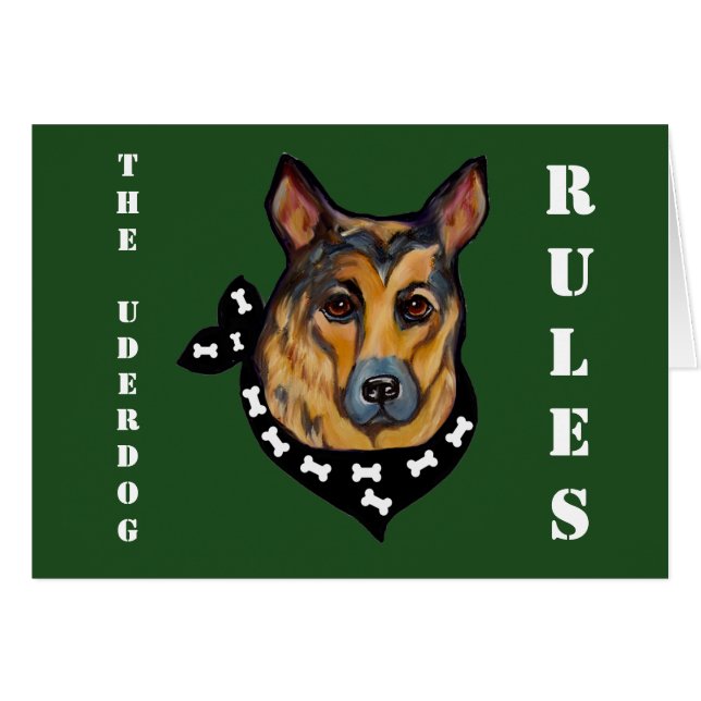 GERMAN SHEPHERD UNDERDOG (Front Horizontal)