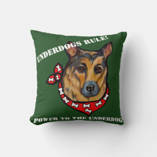 GERMAN SHEPHERD UNDERDOG CUSHION