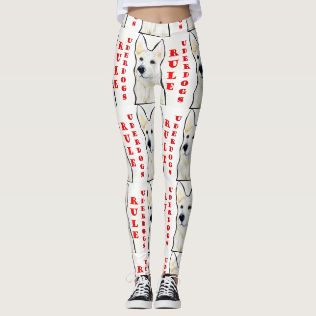 GERMAN SHEPHERD UNDERDOG LEGGINGS (Front)