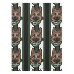 German Shepherd Underdog Tablecloth