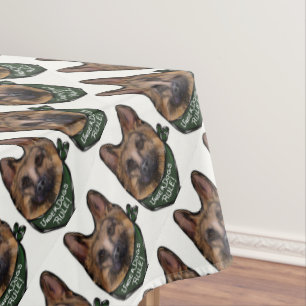German Shepherd Underdog Tablecloth