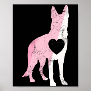 German Shepherd Valentines Day Cud Love Dog _1  Poster