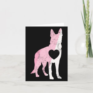 German Shepherd Valentines Day Cud Love Dog Card