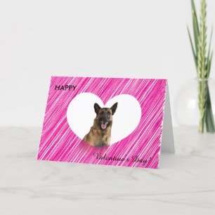 German Shepherd Valentine's Day Greeting Card
