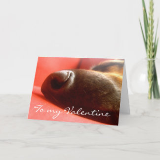 German Shepherd Valentine'sCard Holiday Card