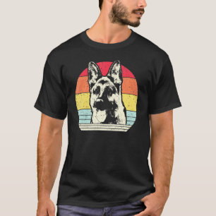 German Shepherd Vintage Dog 70s 80s Retro T-Shirt