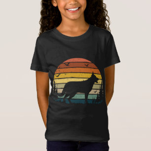 German Shepherd Vintage Retro Mum Dad Dog Pet Love T-Shirt