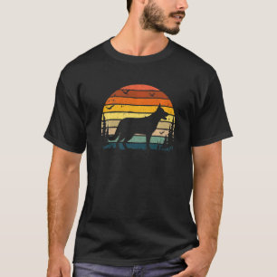 German Shepherd Vintage Retro Mum Dad Dog Pet T-Shirt