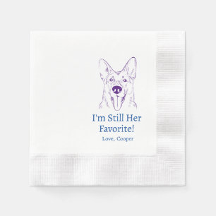German Shepherd Wedding Napkins