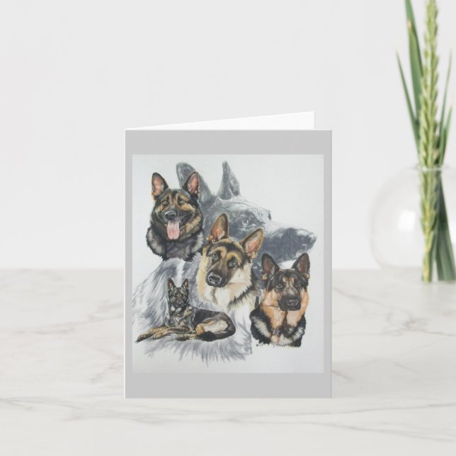 German Shepherd wGhost Card (Front)