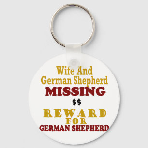 German Shepherd & Wife Missing Reward For German S Key Ring