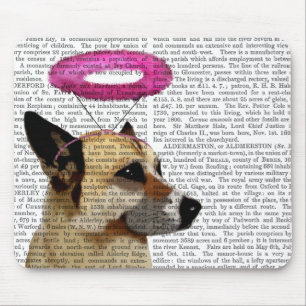 German Shepherd With Pink Halo Mouse Mat
