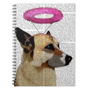 German Shepherd With Pink Halo Notebook