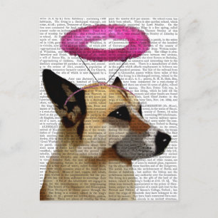 German Shepherd With Pink Halo Postcard