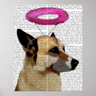 German Shepherd With Pink Halo Poster