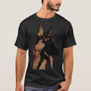 German Shepherd With Word T-Shirt