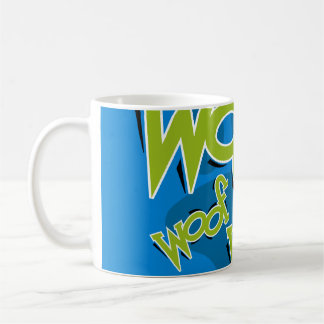 German Shepherd Woof Mug Blue
