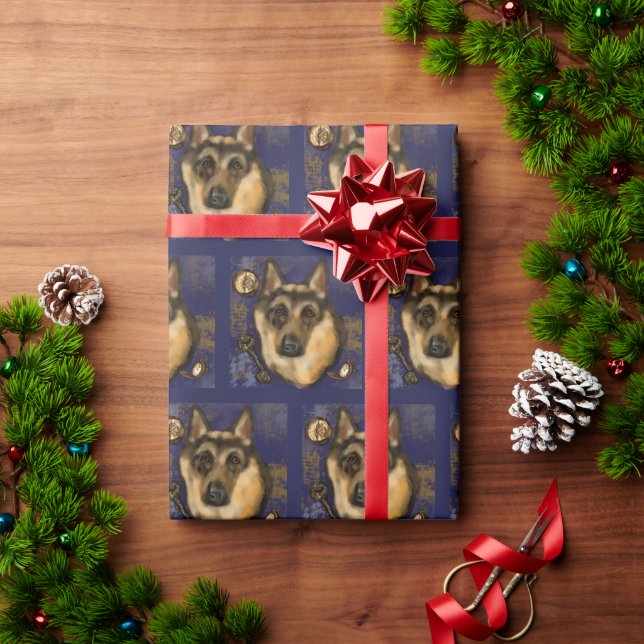 German Shepherd  Wrapping Paper (Holiday Gift)