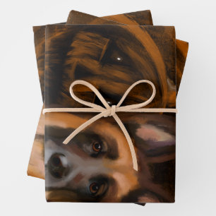German Shepherd Wrapping Paper Sheet