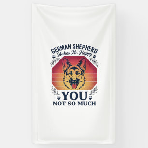 German Shepherd You Dog Retro Sunset Paws_1 Banner