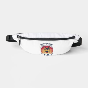 German Shepherd You Dog Retro Sunset Paws_1 Bum Bags