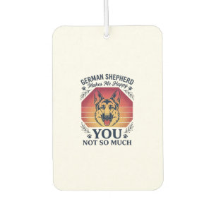 German Shepherd You Dog Retro Sunset Paws_1 Car Air Freshener