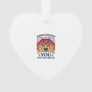 German Shepherd You Dog Retro Sunset Paws_1 Ornament
