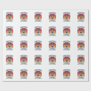German Shepherd You Dog Retro Sunset Paws_1 Wrapping Paper