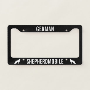 German Shepherdmobile - German Shepherd - Custom Licence Plate Frame
